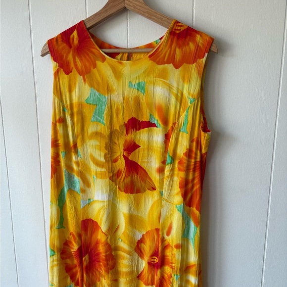 Jams World Floral Sleeveless Maxi Dress | Size Large - Picture 2 of 7